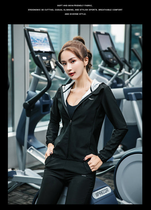 Women's Sweat Bodybuilding Sauna Suits Plus Size Jacket Pants